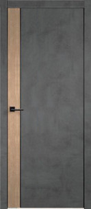 Techno Black Duo 1 PG вставка Дуб европейский (Муар темно-серый)