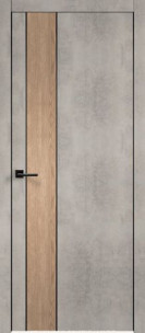 Techno Black Duo 2 PG вставка Дуб европейский (Муар светло-серый)