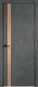 Techno Black Duo 4 PG вставка Дуб европейский (Муар темно-серый)