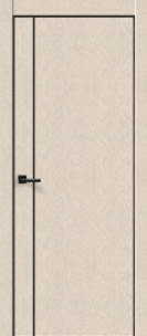 Techno Black MV 1 PG молдинг черный (Ясень капучино soft-touch)