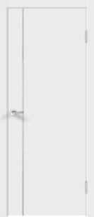 Flat M1 молдинг алюминий (Эмаль белая)