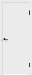 Флэт 42 BL алюминиевая черная кромка с 4-х сторон (Эмаль белая)